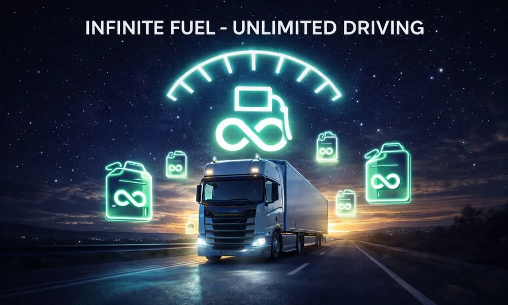 unlimited fuel truck driving