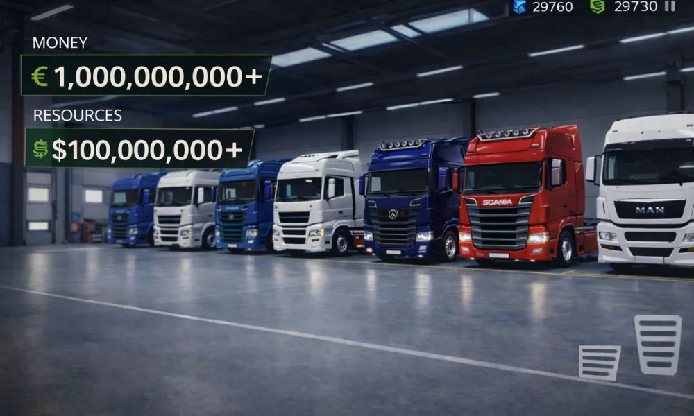 Garage trucks unlimited money